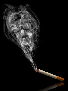 Smoking kills concept